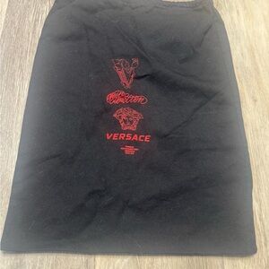 Versace Black Dust Bag 17,5X14